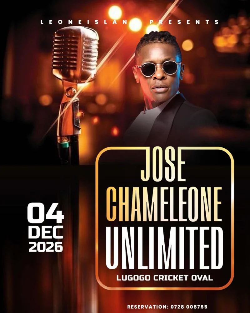 Unlimited: Dr Jose Chameleone Live in Concert 2026 event poster