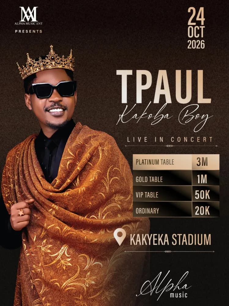T Paul Live at Kakyeeka Stadium event poster